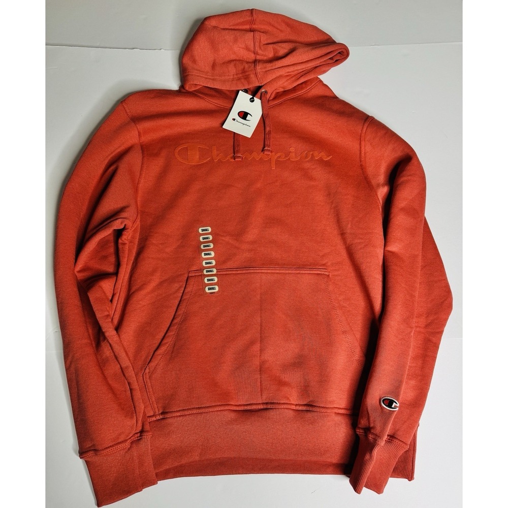 Champion Graphic Hoodie Sweatshirt Picante Pink - NWT Mens Small
